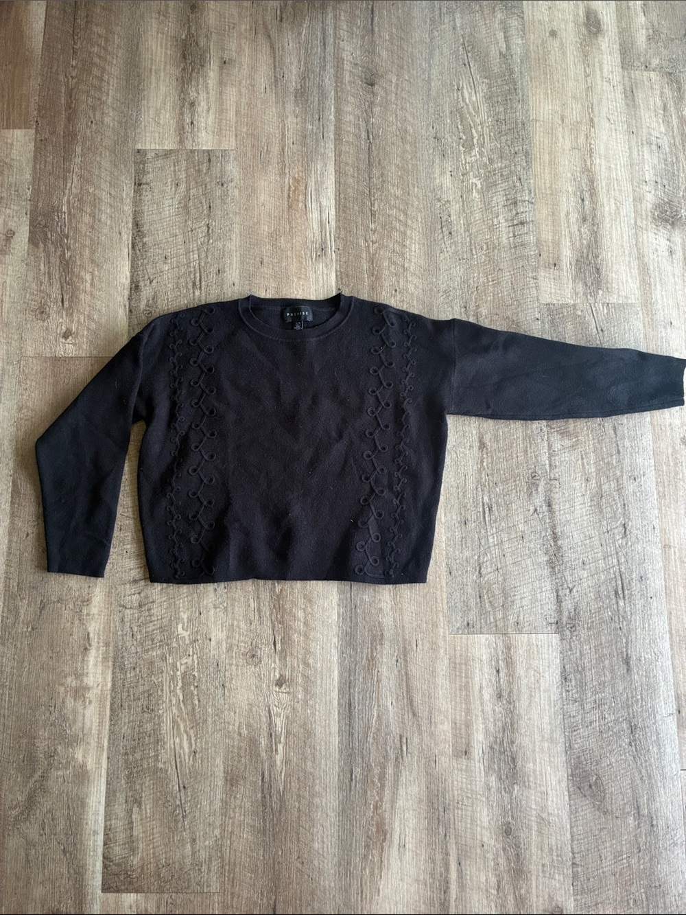 Premise Classic Black Women's Sweater with Details